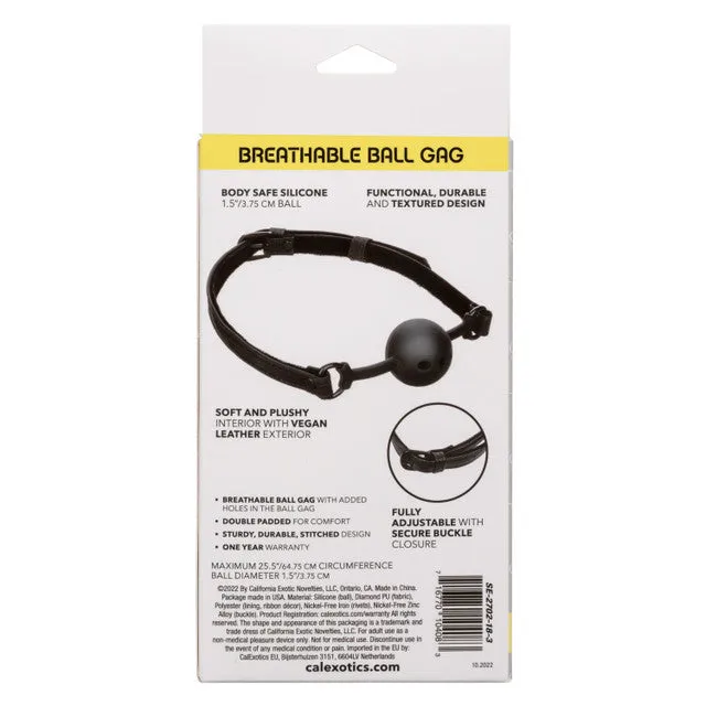 CalExotics Anal Boundless BREATHABLE BALL GAG Black