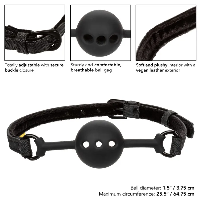 CalExotics Anal Boundless BREATHABLE BALL GAG Black