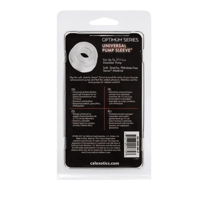 Optimum Series Universal Pump Sleeve CalExotics Male Sex Toys