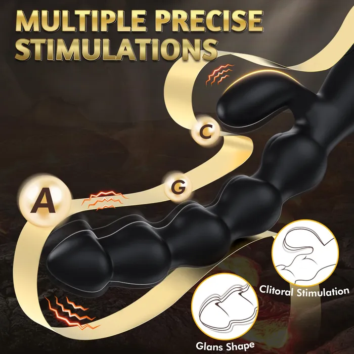 Male Sex Toys Anal Beads with 2 Motors Amovibe Male Sex Toys Anal Beads with 2 Motors Amovibe