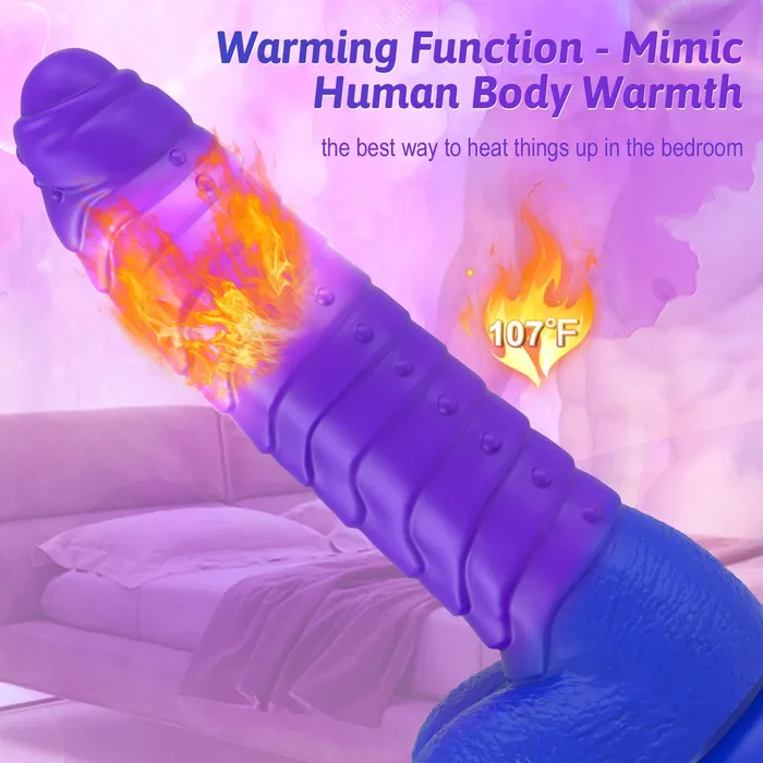 Female Sex Toys propinkup Absalom Caterpillar ColorChanging Telescopic Dildo Heating Monster Dildos with Suction Cup Woman Sex Toy