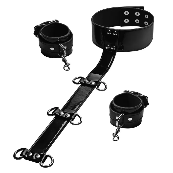 Frisky Bound Around Neck to Wrist Restraints Couples