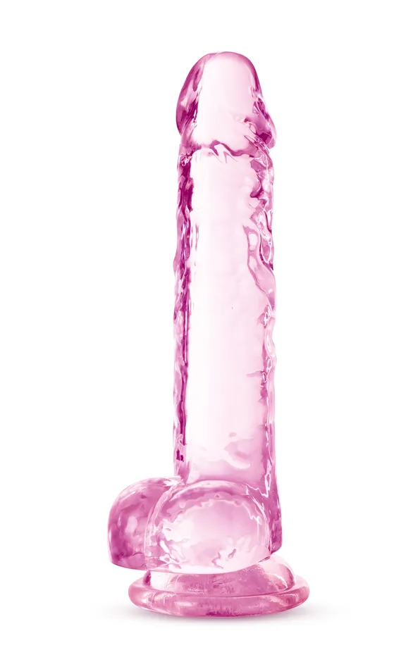 Blush Dildos Naturally Yours 7 Inch Crystalline Dildo Rose