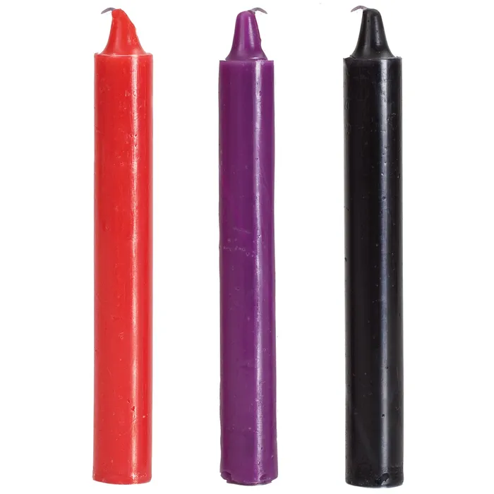 Doc Johnson Japanese Drip Candles Set of 3 Assorted Colors Anal