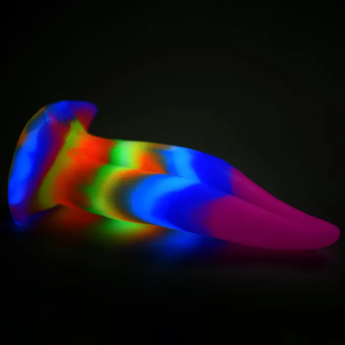 Creature Cocks Female Sex Toys Unicorn Kiss Unicorn Tongue GlowintheDark Silicone Dildo