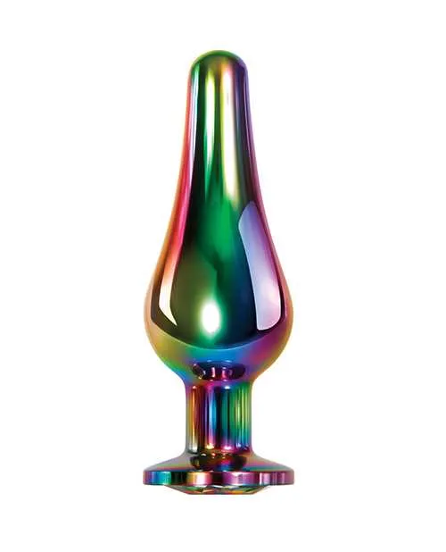 Evolved Male Sex Toys Rainbow Metal Anal Plug Small