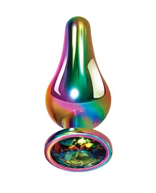 Evolved Male Sex Toys Rainbow Metal Anal Plug Small