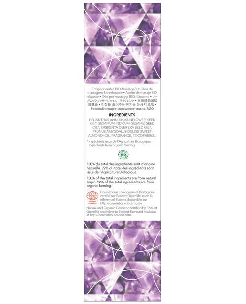 EXSENS of Paris Organic Massage Oil wStones Amethyst Sweet Almond Exsens Couples EXSENS of Paris Organic Massage Oil wStones Amethyst Sweet Almond Exsens Couples