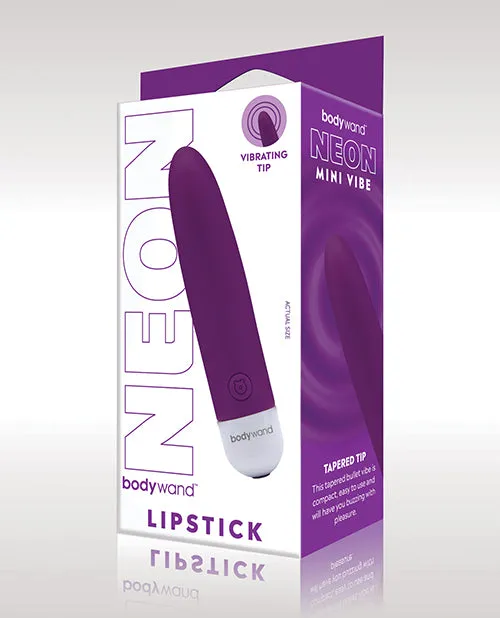 Female Sex Toys Bodywand Bodywand Mini Lipstick Rechargeable Silicone Vibrator Neon Purple Female Sex Toys Bodywand Bodywand Mini Lipstick Rechargeable Silicone Vibrator Neon Purple