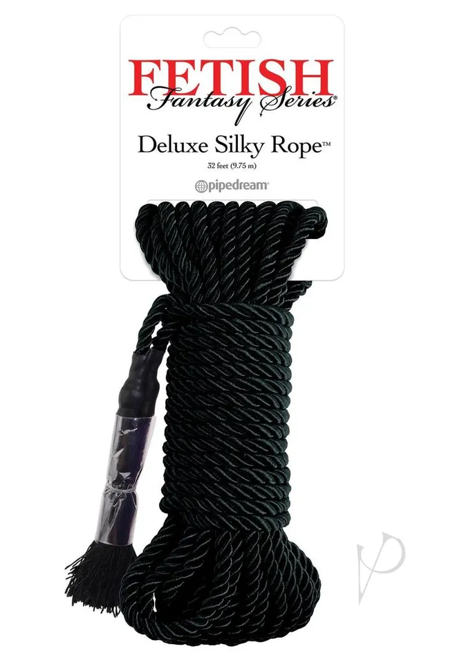 Fetish Fantasy Series Deluxe Silky Rope 32ft Black Fetish Fantasy Series Couples Fetish Fantasy Series Deluxe Silky Rope 32ft Black Fetish Fantasy Series Couples