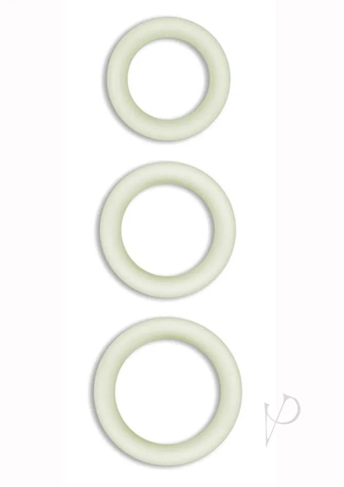 Firefly Male Sex Toys Firefly Halo Medium Silicone Cock Ring Glow In The Dark Clear