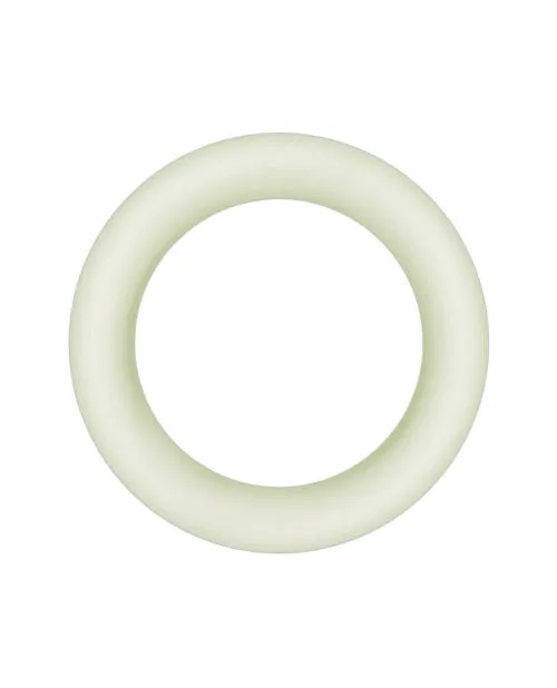 Firefly Male Sex Toys Firefly Halo Medium Silicone Cock Ring Glow In The Dark Clear