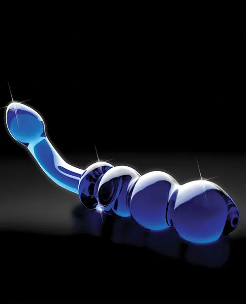 Icicles No 31 DoubleSided Glass GSpot Massager and Anal Probe Blue Icicles Anal