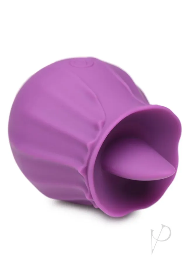 Inmi Bloomgasm Wild Violet 10x Silicone Rechargeable Licking Clit Stimulator Violet Bloomgasm Female Sex Toys