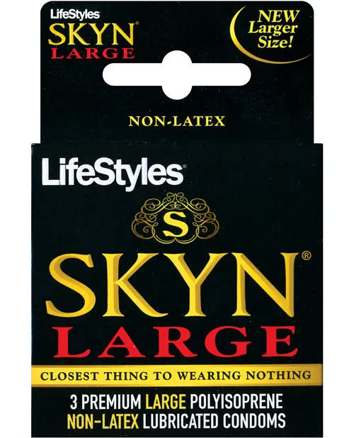 Male Sex Toys Lifestyles Skyn Elite Large Non Latex Lubricated Condoms 3Pack Lifestyles
