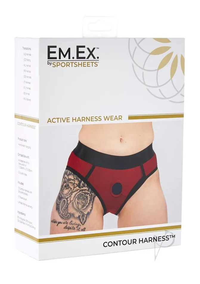Mens Underwear EM EX Active Harness Wear Contour Harness Briefs Extra Large Red EmEx Mens Underwear EM EX Active Harness Wear Contour Harness Briefs Extra Large Red EmEx