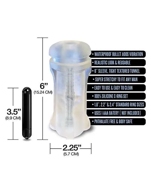 MSTR B8 Hand Cuff Vibrating Stroker Pack Kit of 5 Clear Happy Ending Male Sex Toys MSTR B8 Hand Cuff Vibrating Stroker Pack Kit of 5 Clear Happy Ending Male Sex Toys
