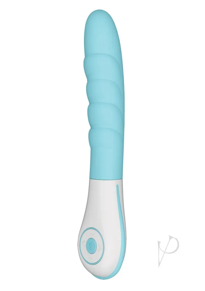 Ovo Female Sex Toys OVO Silkskyn Rechargeable Silicone Ribbed Vibrator BlueWhite Ovo Female Sex Toys OVO Silkskyn Rechargeable Silicone Ribbed Vibrator BlueWhite