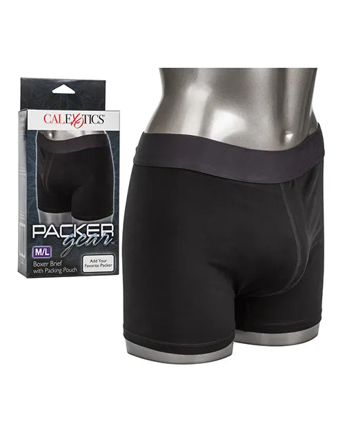 Packer Gear Boxer Brief with Packing Pouch ML Black Packer Gear Female Sex Toys