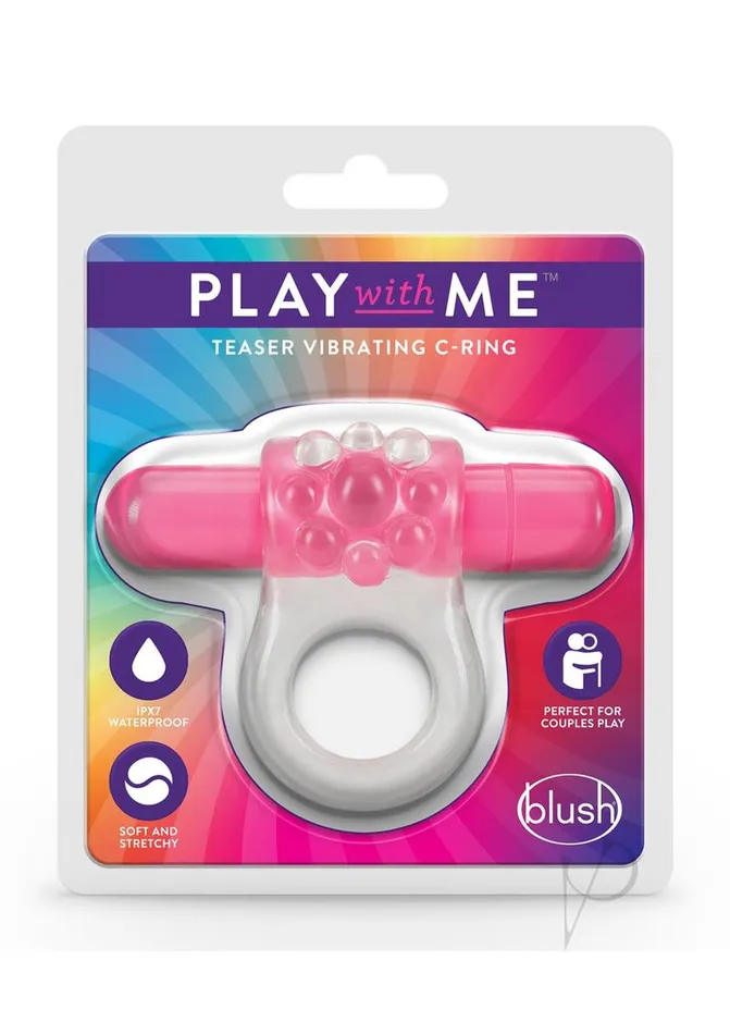 Play with Me Teaser Vibrating Cock Ring Pink Play With Me By Blush Couples