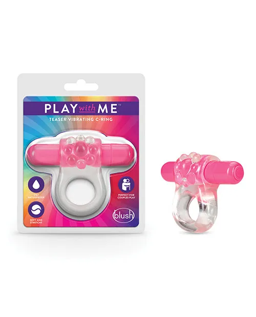 Play with Me Teaser Vibrating Cock Ring Pink Play With Me By Blush Couples