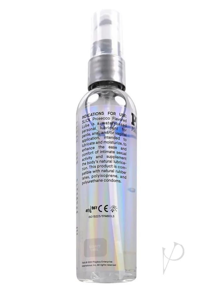 Playboy Slick Prosecco Water Based Lubricant 4oz Playboy Lubricants