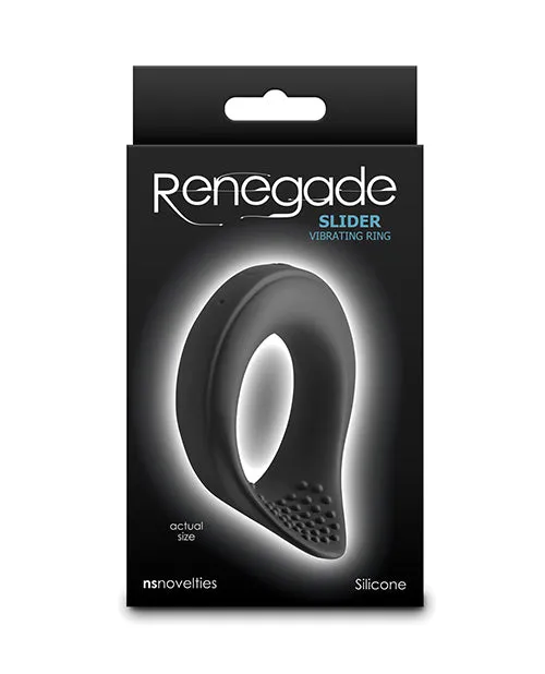 Renegade Male Sex Toys Renegade Slider Rechargeable Silicone Cock Ring Black Renegade Male Sex Toys Renegade Slider Rechargeable Silicone Cock Ring Black