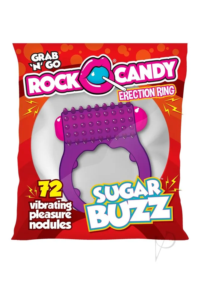 Rock Candy Toys Couples Rock Candy Sugar Buzz Vibrating Cock Ring Purple