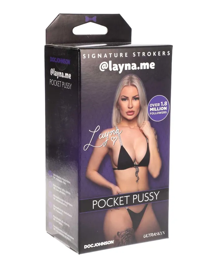 Signature Strokers Male Sex Toys Signature Strokers Girls of Social Media layname Pocket Pussy Masturbator Vanilla