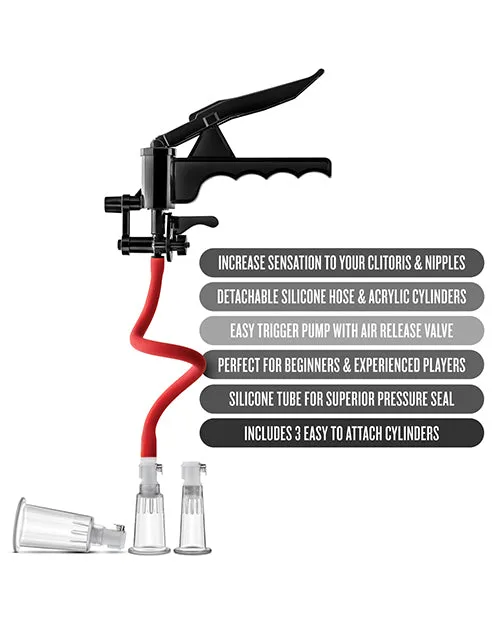 Temptasia Clitoris and Nipple Pump Red Temptasia Vibrators