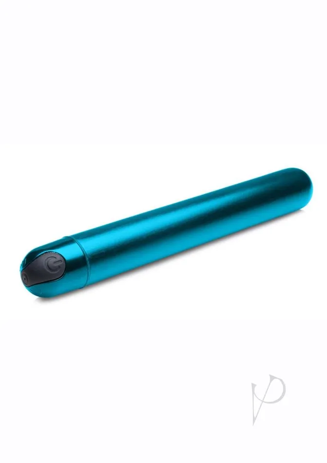 Vibrators Bang Bang 10X Slim Metallic Rechargeable Bullet Blue