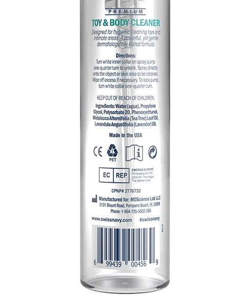 Vibrators Swiss Navy Swiss Navy Toy and Body Cleaner 75oz221ml Vibrators Swiss Navy Swiss Navy Toy and Body Cleaner 75oz221ml