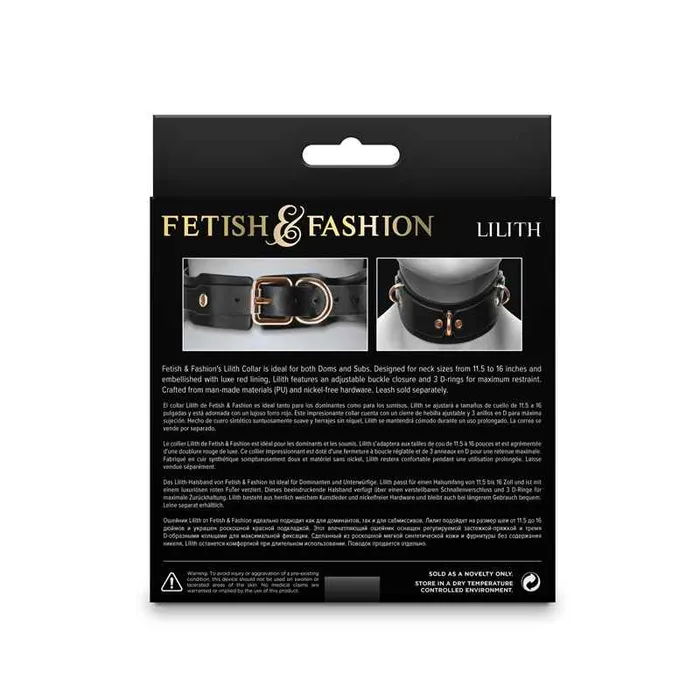 Wild Night Fantasies Anal Fetish Fashion Lilith Black Collar