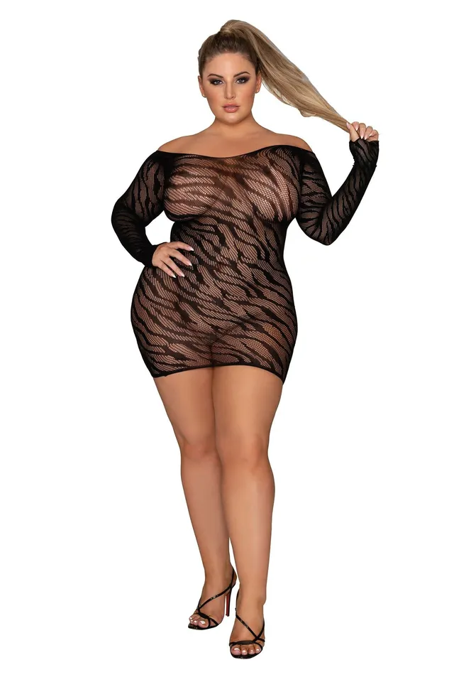 Anal Chemise Queen Size Black Dreamgirl
