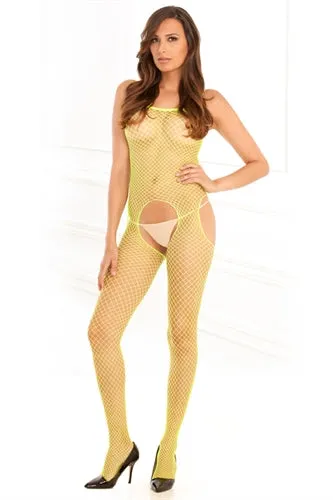 Bodystockings Playsuits Industrial Net Suspender Bodystocking One Size Lime Rene Rofe Bodystockings Playsuits Industrial Net Suspender Bodystocking One Size Lime Rene Rofe