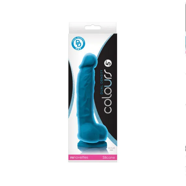 Colours Dual Density 5 in Blue NS Novelties Dildos