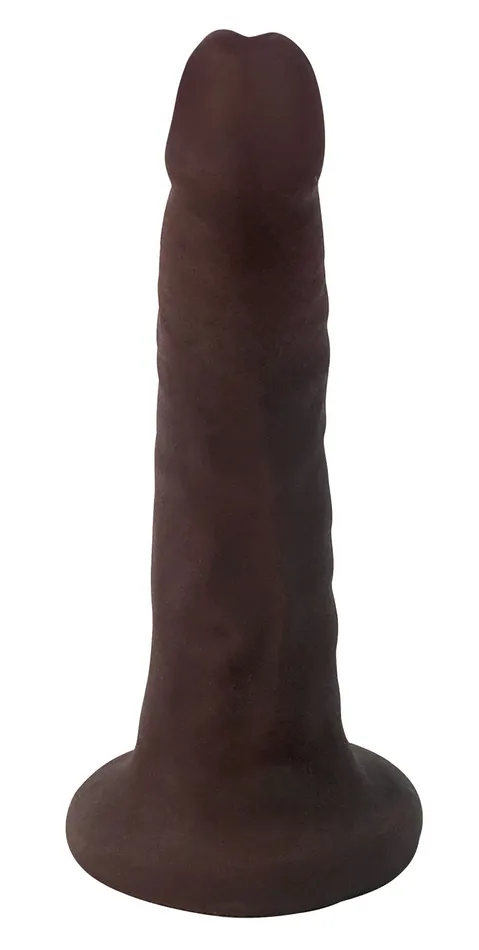 Dildos Curve Toys Easy Riders 6 Inch Slim Dong Chocolate