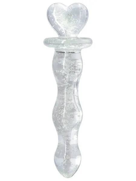 Dildos NS Novelties Firefly Glass Heart a Glow Clear Dildos NS Novelties Firefly Glass Heart a Glow Clear