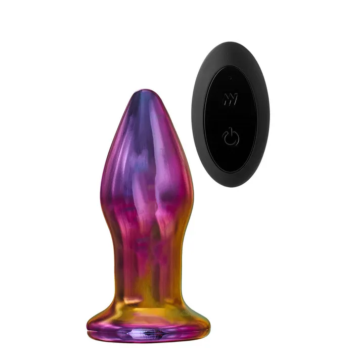 Dream Toys Anal Glamour Glass Remote Control Butt Plug