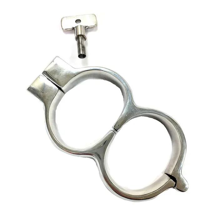 Rouge Garments Dildos Rouge Stainless Steel Lockable Wrist Cuffs