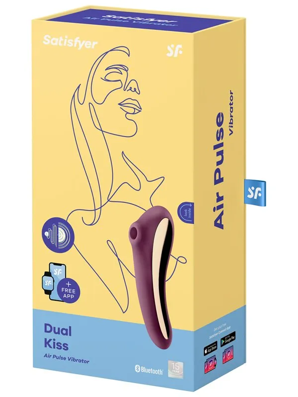 Vibrators Satisfyer Dual Kiss Wine Red Satisfyer Vibrators Satisfyer Dual Kiss Wine Red Satisfyer