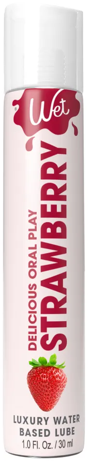 Wet Lubricants Wet Delicious Oral Play Strawberry Waterbased Flavored Lubricant 1 Oz Wet Lubricants Wet Delicious Oral Play Strawberry Waterbased Flavored Lubricant 1 Oz