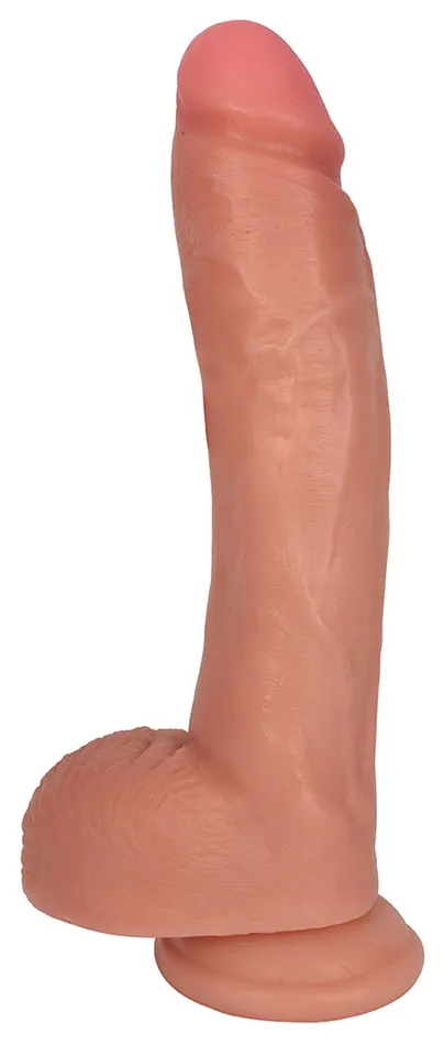 Curve Toys Dildos JOCK 10 Inch Dong with Balls Flesh