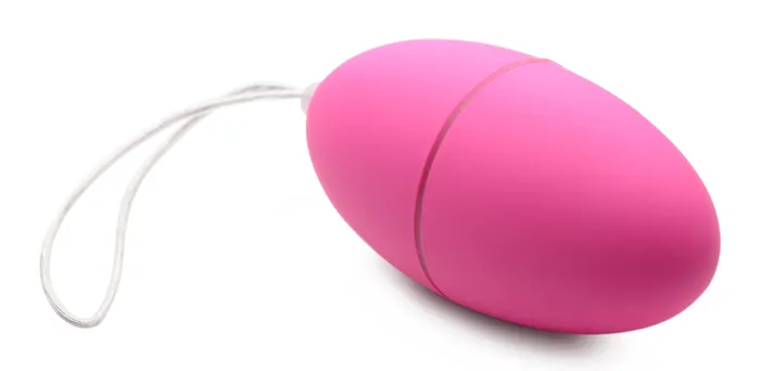 Female Sex Toys XR Brands 28X Scrambler Vibrating Egg with Remote Control Pink