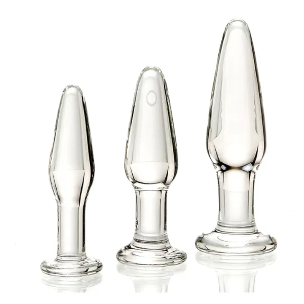 OSAS Male Sex Toys Adam Eve Glass Anal Training Trio
