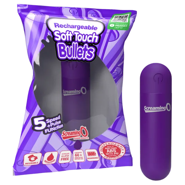 Screaming O Female Sex Toys Rechargeable Soft Touch Bullet Screaming O Female Sex Toys Rechargeable Soft Touch Bullet