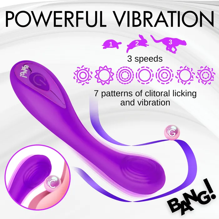 Vibrators GSpot Silicone Vibrator Purple XR Brands