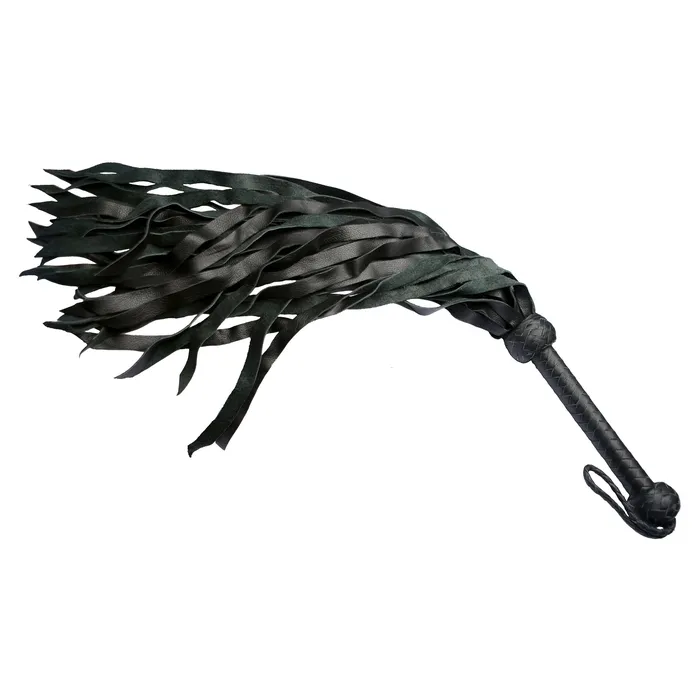 XR Brands Restraints Strict Leather Premium Deerskin Flogger Black