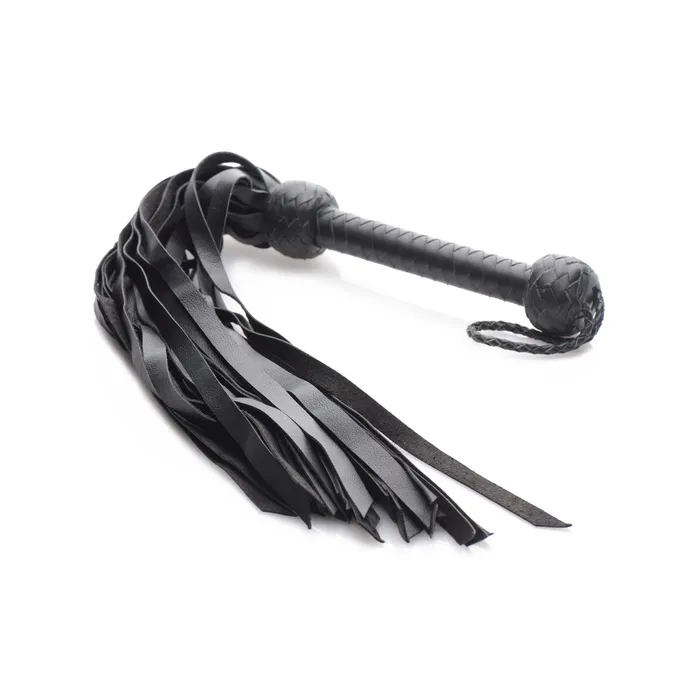 XR Brands Restraints Strict Leather Premium Deerskin Flogger Black